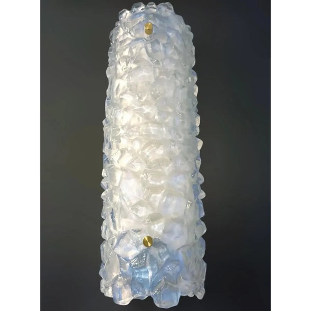 Fabio Ltd 21st Century Modern Opaline Murano Sconces by Fabio Ltd, a Pair For Sale - Image 4 of 8