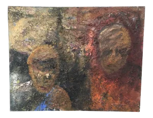 Heavy Textured Abstract Oil Painting