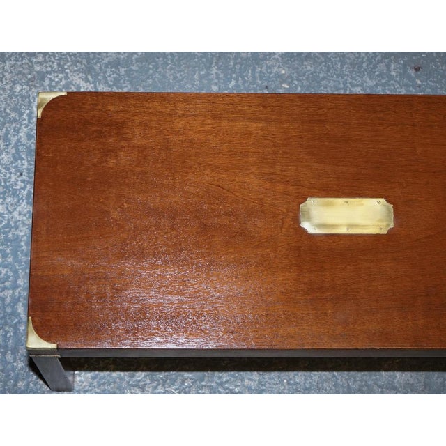 Reh Kennedy Military Campaign Coffee Table from Harrods For Sale - Image 16 of 18