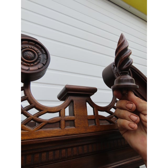 Harden Chippendale Tall Large Display China Cabinet 6606 For Sale In Miami - Image 6 of 18
