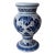 Vintage 1974 Royal Delft Hand-Painted Blue & White Pedestal Baluster Vase For Sale