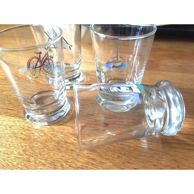 1980s Vintage Nautical Theme Ralph Lauren Juice Glasses- Set of 4 For Sale - Image 5 of 8
