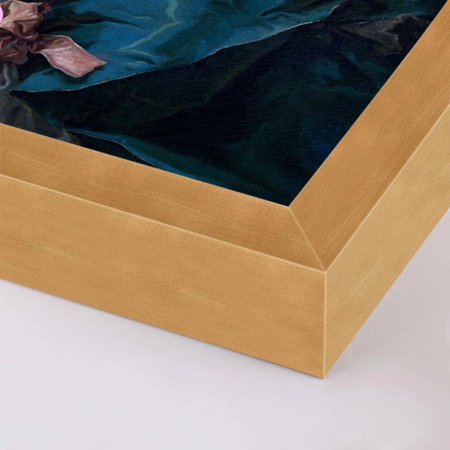 DESCRIPTION: I Wish I Could by Lara Fowler in Gold Framed Paper, Small Art Print SPECIFICATIONS: Type: Framed Paper....