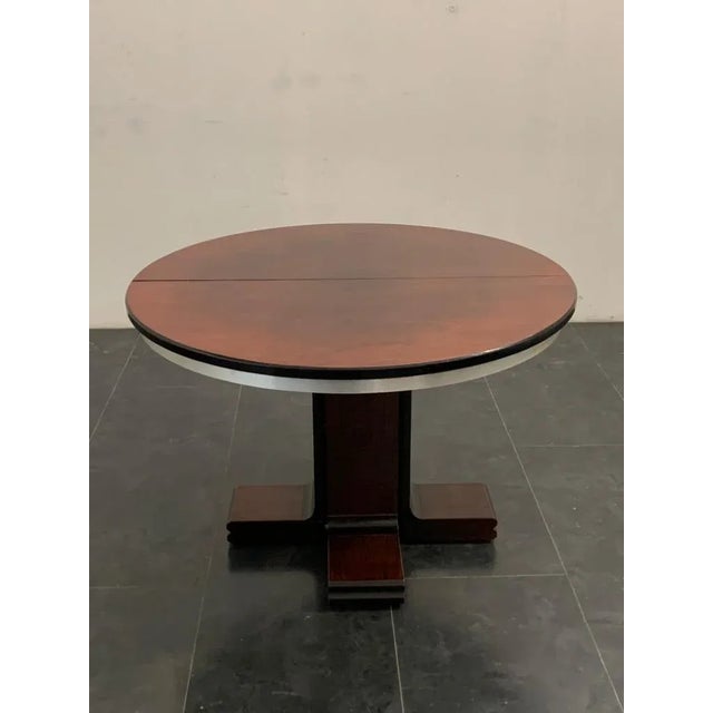 Chromed Metal Extendable Table, 1970s For Sale - Image 9 of 12