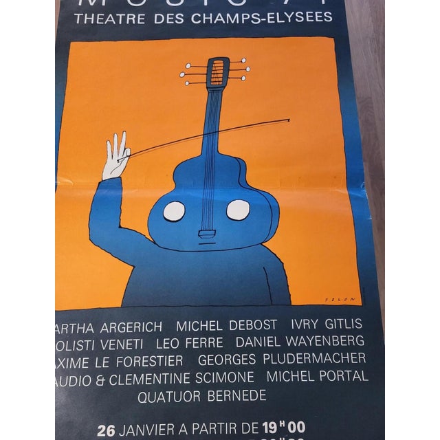 Poster from Jean Michel Folon Music, 1974 For Sale - Image 6 of 13