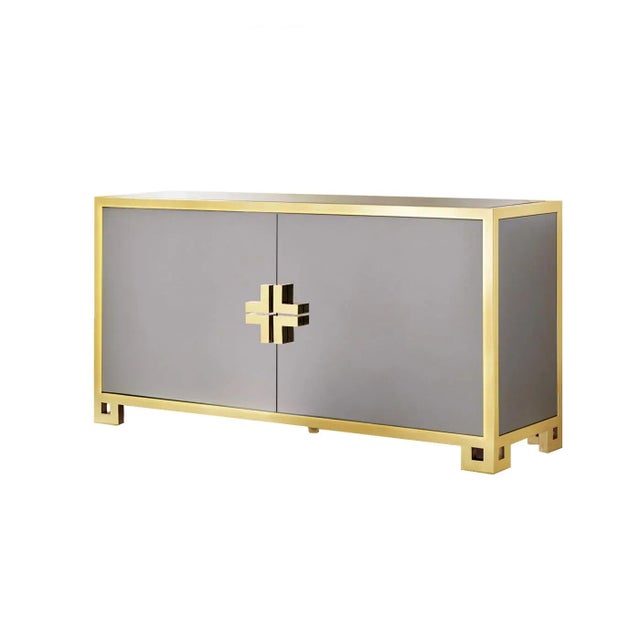 Modern Smoked Credenza For Sale In Greensboro - Image 6 of 6
