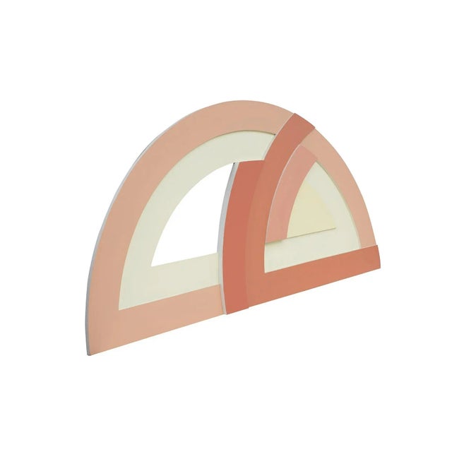 Mid-Century Modern Large Painting in the Style of Frank Stella- 8' X 4' For Sale - Image 3 of 13