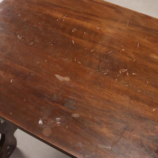 Wood Italian Walnut Coffee Table For Sale - Image 7 of 10