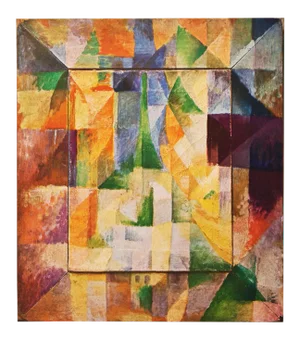 1947 After Robert Delaunay "The Windows", First Edition Modernist Parisian Offset Lithograph