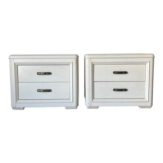 Vintage Drexel Studios Two Drawers Nightstands - a Pair For Sale