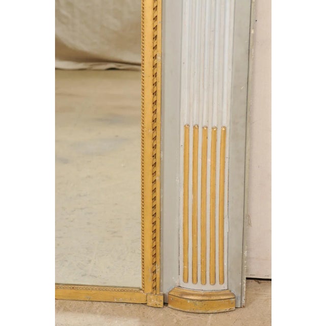 Gold French Overmantle Mirror, 19th Century For Sale - Image 8 of 10