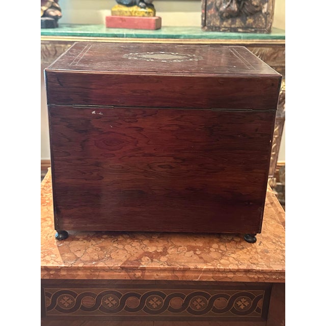 Antique French Napoleon III Marquetry "Cave À Liqueur" Liquor Cabinet, C. 1860-1880. For Sale - Image 4 of 12
