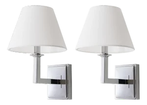 14.5-Inch H Wall Sconce - Chrome - a Pair
