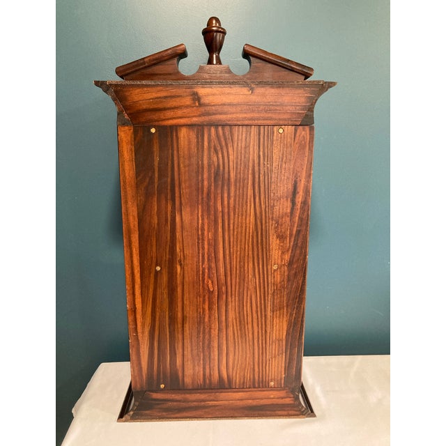 Brown Early 20th Century Antique Solid Wood Display Shelf For Sale - Image 8 of 8