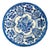 Vintage Hand Painted Delft Blue and White Charger Bowl For Sale