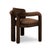 Double Arch Dining Chair in Dark Brown Cotton Velvet from Insidherland For Sale - Image 13 of 13