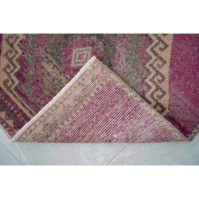 Hand-Knotted Turkish Runner Rug Hallway Rug, Kitchen Runner, Bed Side Accent - 3′ × 11′3″ For Sale - Image 12 of 13