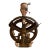 Mixed Media Tabletop Sculpture With Iron Pulley and Doll Parts For Sale
