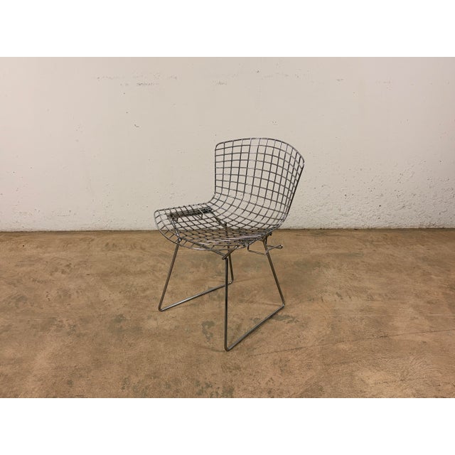 Bertoia Side Chair in Chrome by Harry Bertoia for Knoll International, 1980s For Sale - Image 14 of 14