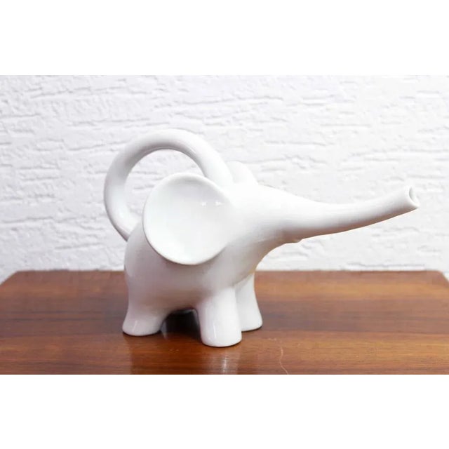 Elephant Ceramic Watering Can, 1980s For Sale - Image 4 of 11