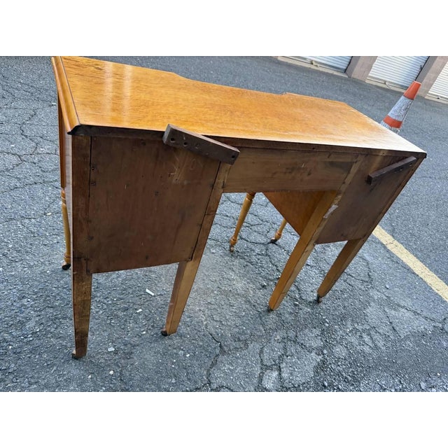 Antique Tiger Maple Vanity Dressing Table For Sale - Image 13 of 18