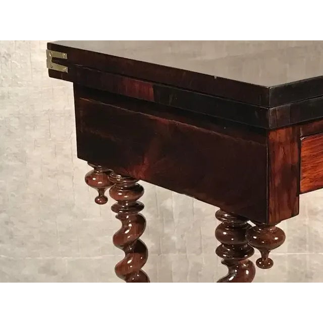 Wood 19th Century French Game Table with Backgammon & Chess Board For Sale - Image 7 of 8