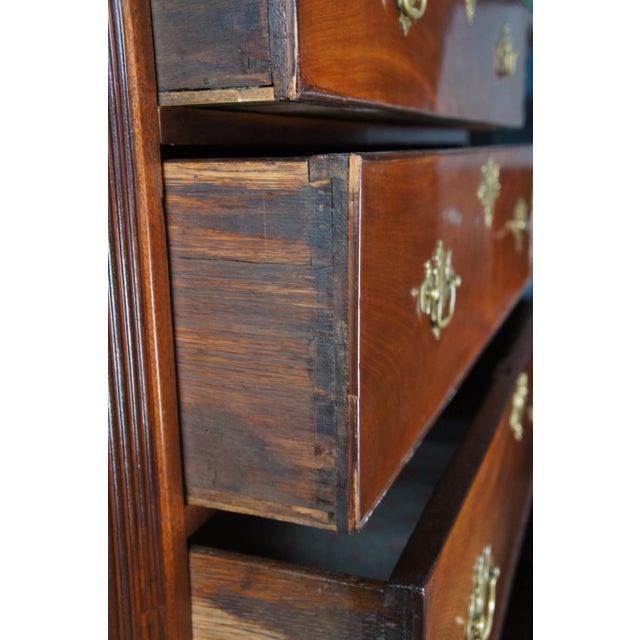 Antique American Chippendale Mahogany Chest on Chest Highboy Dresser For Sale - Image 11 of 17