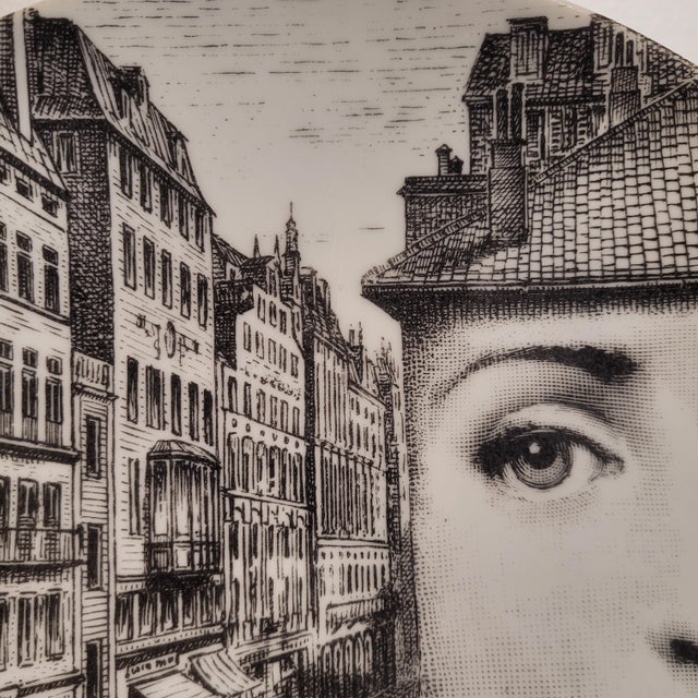 20th Century Porcelain Tema e Variazioni 223 and 205 Plates from Piero Fornasetti, Italy, 1950s, Set of 2 For Sale - Image 17 of 18