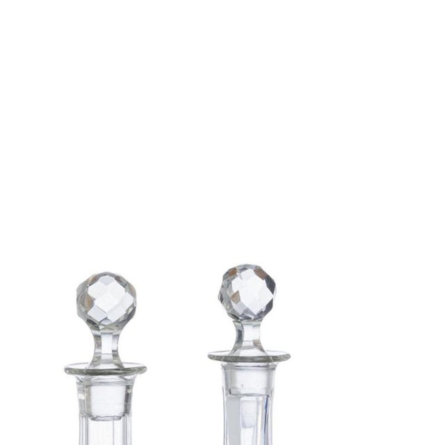 Glass and Crystal Bottles, 20th Century, Set of 6 For Sale - Image 4 of 6