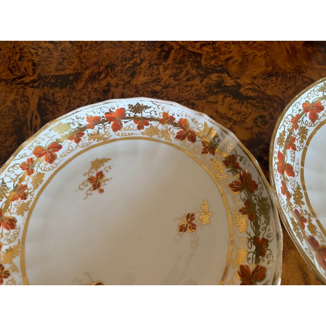 English Derby Grape Vine Pattern Porcelain Plates, Ca. 1810 - A Pair For Sale - Image 15 of 18