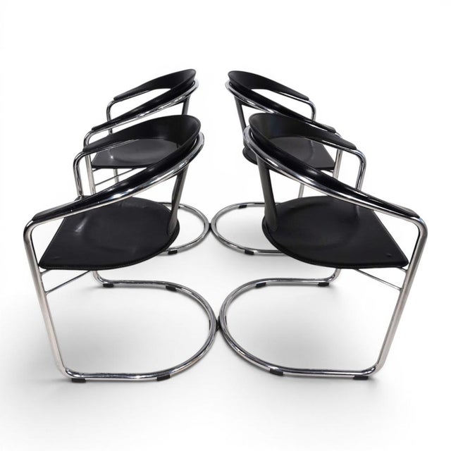 Dining Chairs by A. Rizzatto for Lo Studio, 1980s, Set of 4 For Sale - Image 16 of 18