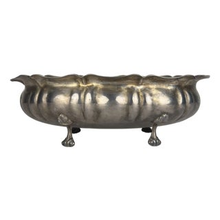 Vintage Silver-Plated Bread Basket, Italy, 1950s For Sale