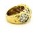 1990s Jose Hess 18k Gold 4.50 Carat Diamond Bombe Ring, Size 7 For Sale - Image 4 of 12