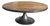 Solid Reclaimed Solid Wood and Cast Iron Oval Coffee Table From Retired Restoration Hardware Collection For Sale