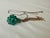 Art Deco Vintage Faceted Emerald Green Glass Pendant Tassle Necklace For Sale - Image 3 of 15
