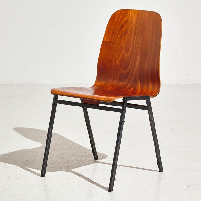 Stackable Beech Chair, 1970s For Sale - Image 3 of 18