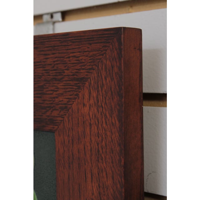 Dard Hunter Mission Oak Framed Motawi Tiles For Sale - Image 10 of 14