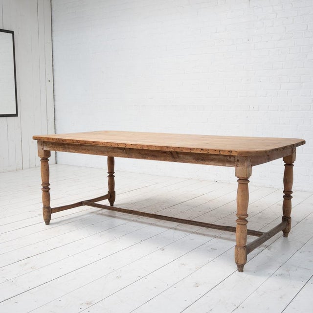 Antique Fir Farmhouse Table, France, 1920s For Sale - Image 10 of 10