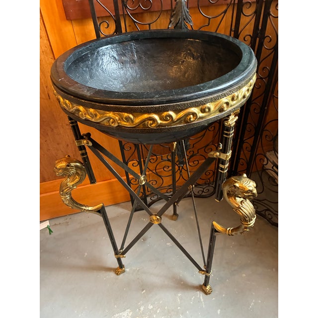 French Neoclassical Egyptian Revival Jardiniere, Maitland Smith For Sale - Image 3 of 10