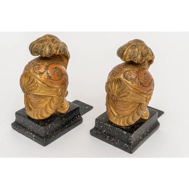 Borghese Helmet Bookends Neoclassic 1930s Italy For Sale - Image 11 of 11