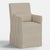 Spritely Home Slipcover for Stoffer Home x Cloth & Company for Lindy Slipcover Dining Armchair in Jane Stripe Burlap For Sale - Image 4 of 8