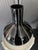Vintage Black Glass Vase with White Trim, 1950s For Sale - Image 12 of 17