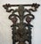 Antique Ornate 1800's Victorian Cast Iron Lion Head Cold Painted Table Bench Leg For Sale In New York - Image 6 of 9