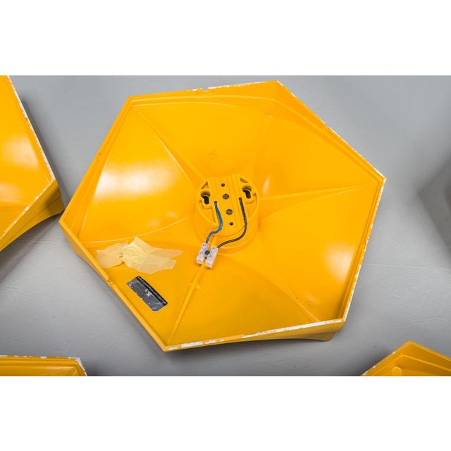 Vintage German Hexagon Wall Lamp from Hoffmeister-Leuchten, 1970s For Sale - Image 11 of 15