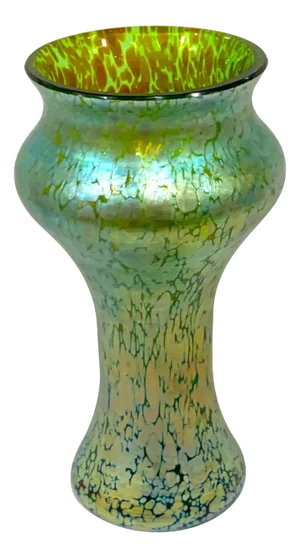 Loetz Blue-Green Oil Spot Vase