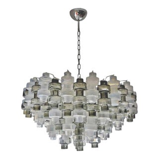 Murano Manubri Glass Chandelier, 1980s For Sale