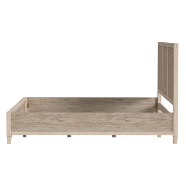 Flagstaff Queen Size Cane Panel Bed, Desert Sand For Sale - Image 9 of 11