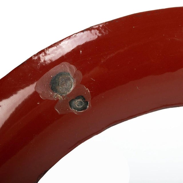 Metal Enameled Letter C in Metal For Sale - Image 7 of 9