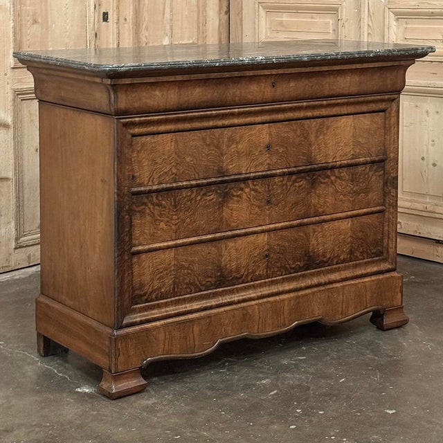 French 19th Century French Louis Philippe Marble Top Commode by Georges Guerin of Paris For Sale - Image 3 of 18