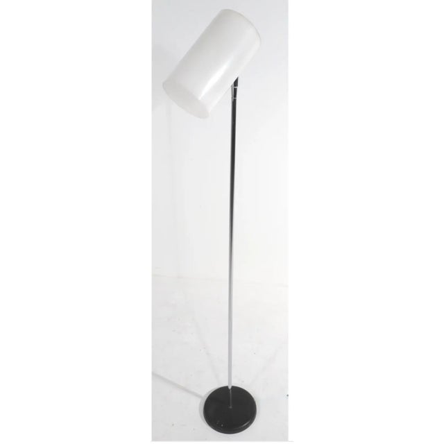 Mid-Century Modern 1970s Mid Century Modern Chrome Cylinder Can Shade Floor Lamp by George Kovacs For Sale - Image 3 of 8